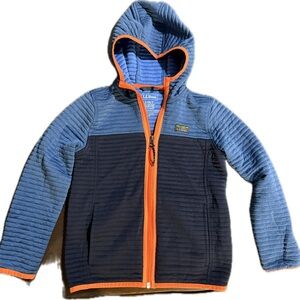 L.L. Bean Kids' Blue and Orange Hooded Sweatshirt